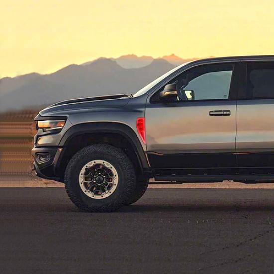 Fit For -2026 Dodge Ram 1500 ABS Red Fender Side Air Vent Decor Cover Trim2*