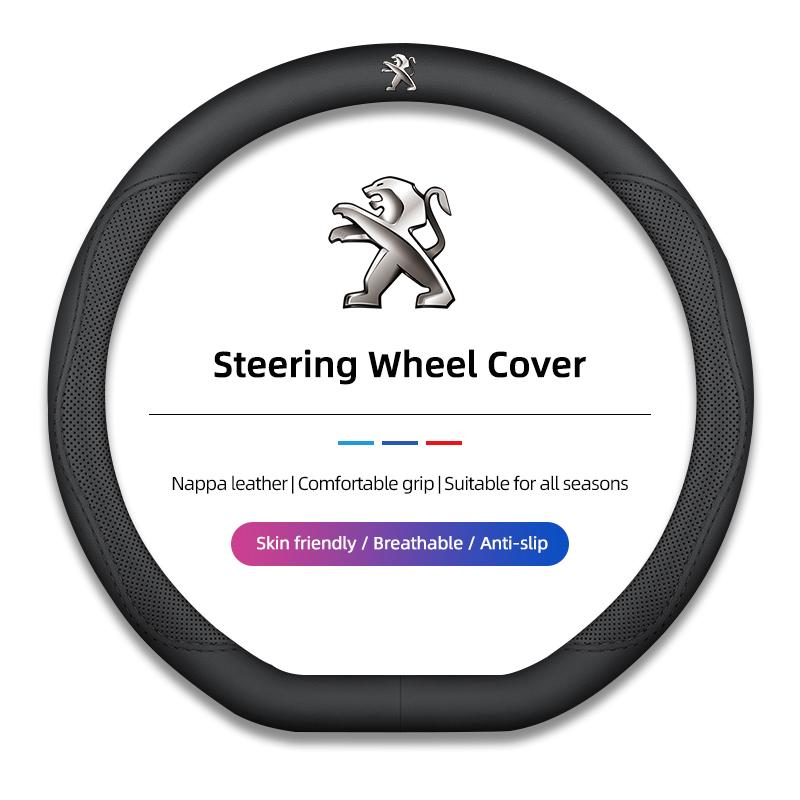 Peugeot Steering Wheel Cover Breathable Protective Case For Peugeot 408 308 5008 208 2008 3008 Landtrek Rifter 508 301 108 608