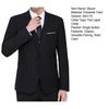 Men Formal Blazer Single Button Lapel Suit Jacket Solid Color Business Blazer for Daily Wear Date Parties Weddings