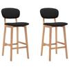 VidaXL Set of 2 Bar Stools, Pub Chair, Bistro Seat, Furniture for Dining Room Kitchen Living Room Home Interior, 289373