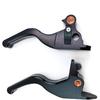 Clutch Brake Levers Set for Harley Softail Breakout Deluxe Low Rider Street Bob (Black)