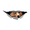 Car Stickers for Beagle Hidden In Holes Waterproof Irregularly Shaped Car Decoration Decals