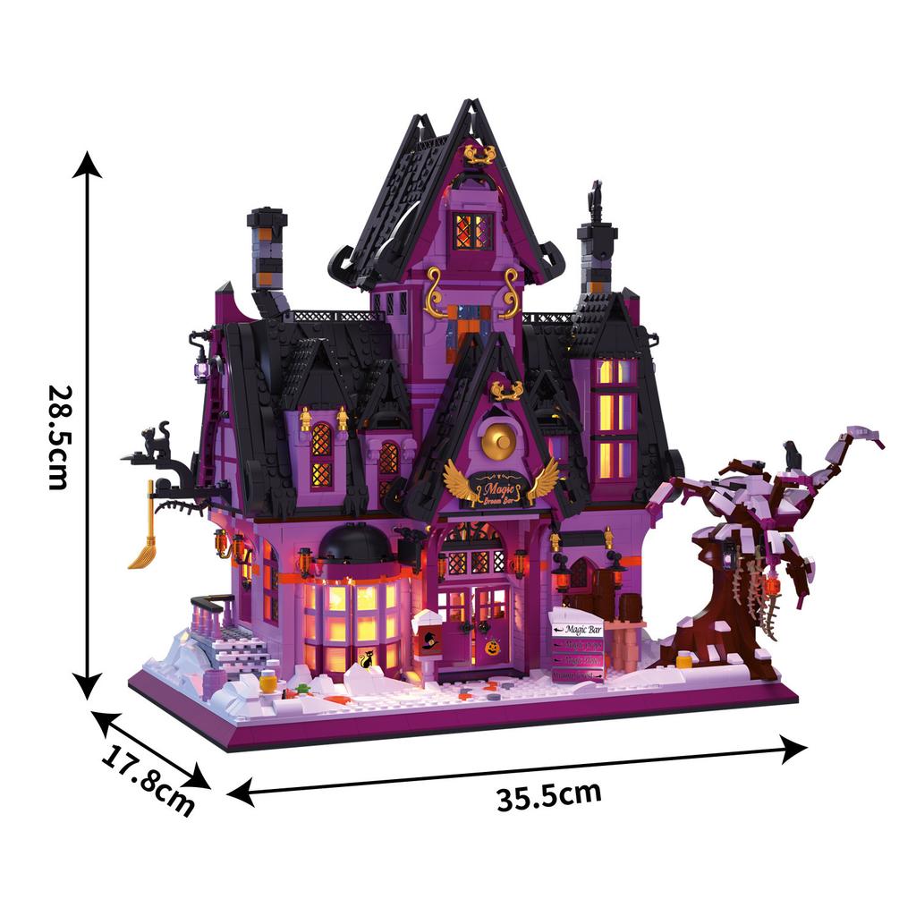 Zhegao Tree House Building Blocks Orchid Flower Villa Bricks Cabin Juguetes Diy Toys Moc Magic Hotel Gift Adult Present