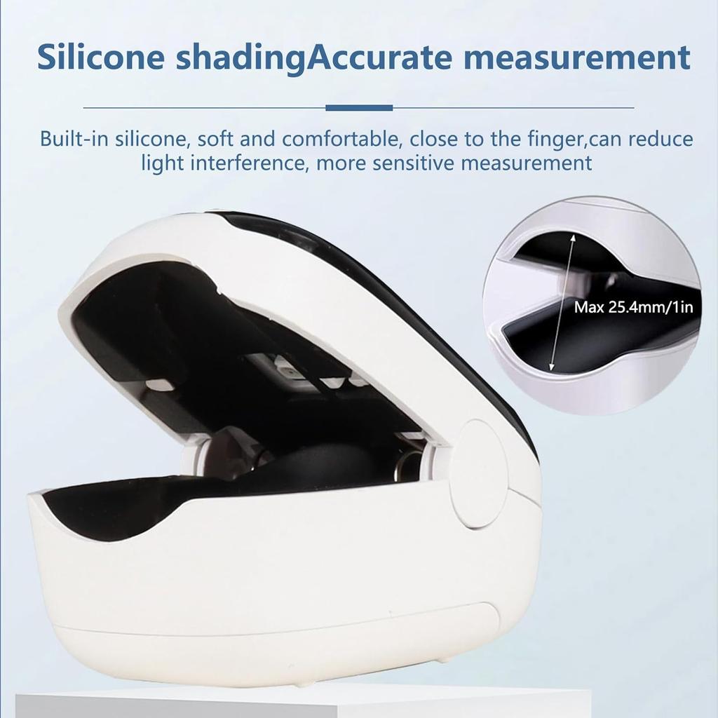 2025 New Fingertip Pulse Oximeter Non-Invasive Laser Blood Oxygen Meter Blood Oxygen Saturation Detector Pulse Rate Monitor Portable Oximeter