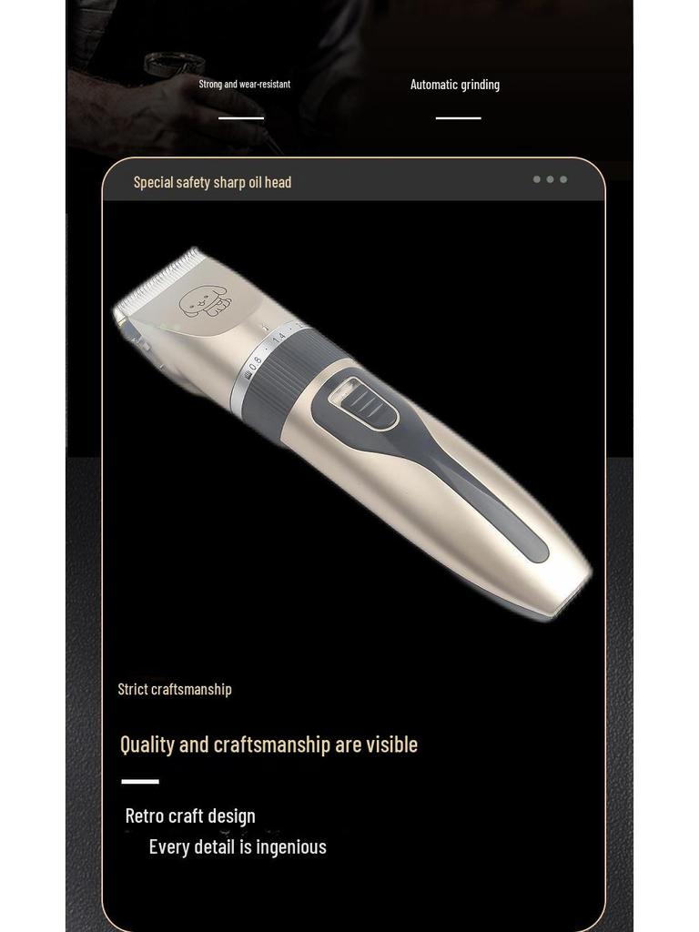 Rechargeable Pet Hair Clipper for Dogs and Cats - Electric Grooming Shaver