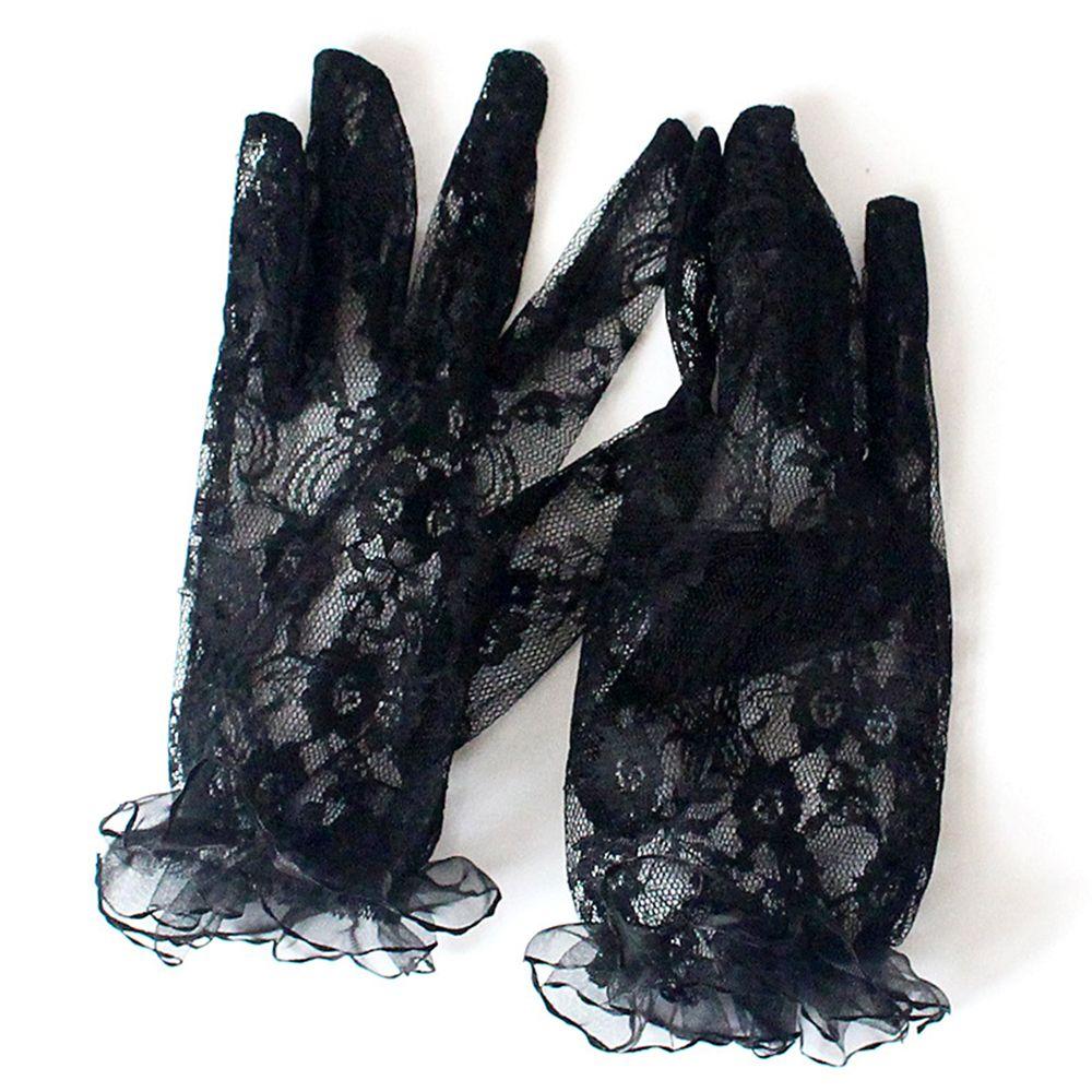 Driving Gloves Sun protection Lace Breathable Sexy Short Gloves Women Gloves Lace Gloves Mittens