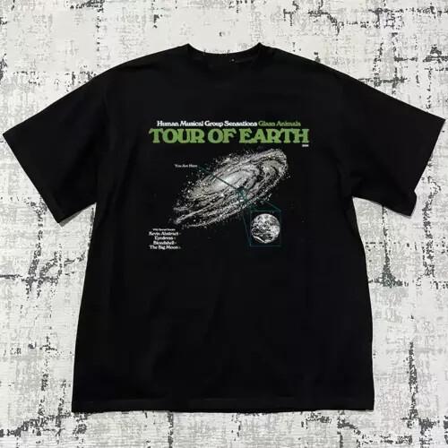 Футболка Glass Animals 2024 Tour Of The Earth Полный размер S-5XL Унисекс Футболка