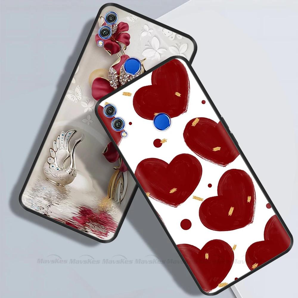 Для Honor 8X Чехол Мягкий Жидкий Силикон Полное Покрытие Чехол для Телефона Для Huawei Honor 8X Чехлы Honor8X Милый Панда Задняя Крышка Fundas