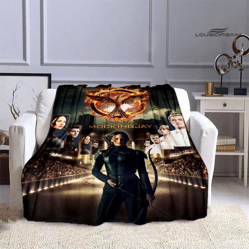 Одеяло с логотипом «Голодные игры», фланелевое мягкое и удобное одеяло, необходимое одеяло для домашнего путешествия, подарки на день рождения