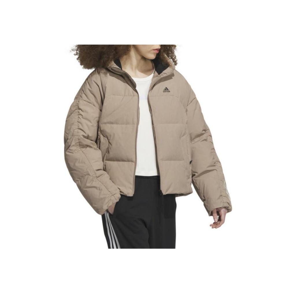 Новая женская пуховая куртка Adidas, коричневая, IL8939
