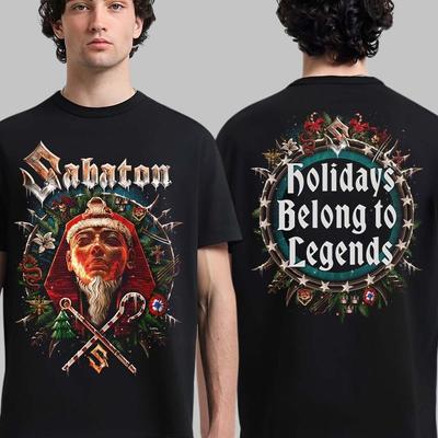 Sabaton Праздники Принадлежат Легендам Рождество 2025 Рождественский Венок Унисекс Футболка Унисекс Футболка