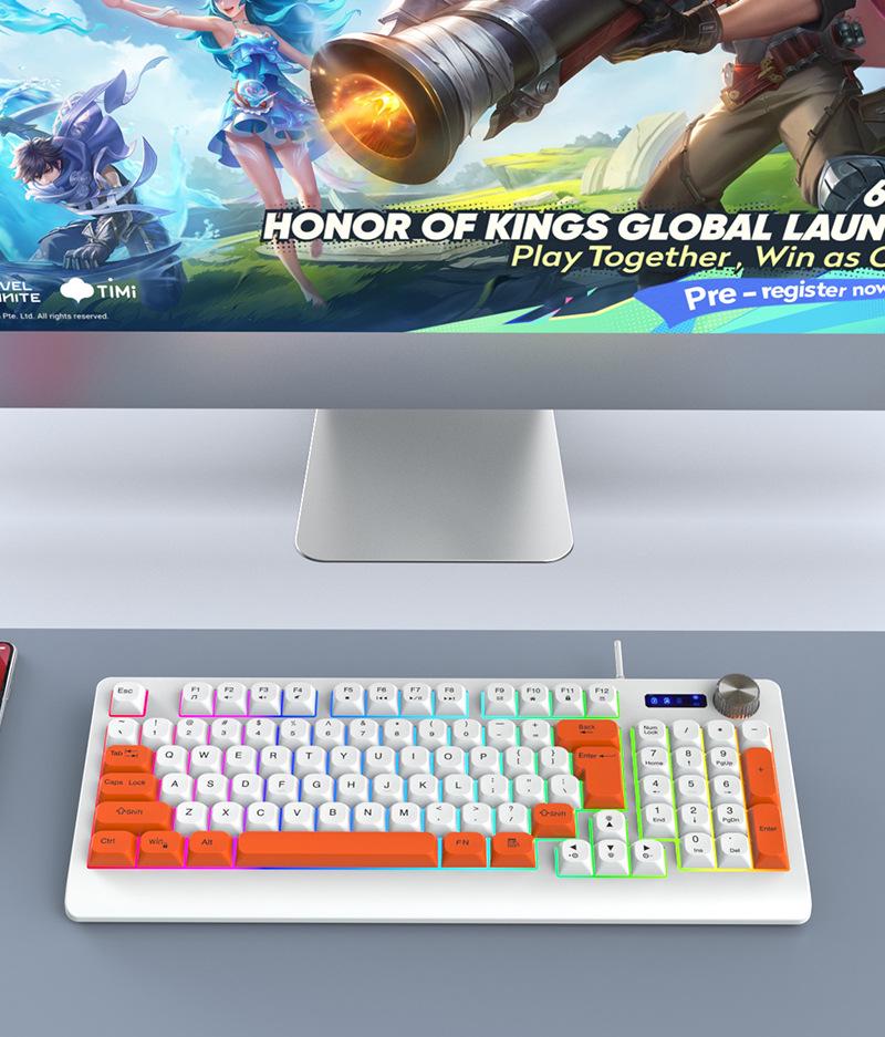 K93 Проводная игровая клавиатура - 93-клавишная RGB механическая клавиатура
