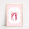 Modern Minimalist Coquette Bow Wall Art Poster Trendy Fashion Aesthetic Girl Poster Dorm Room Bedroom Living Room Home Decor