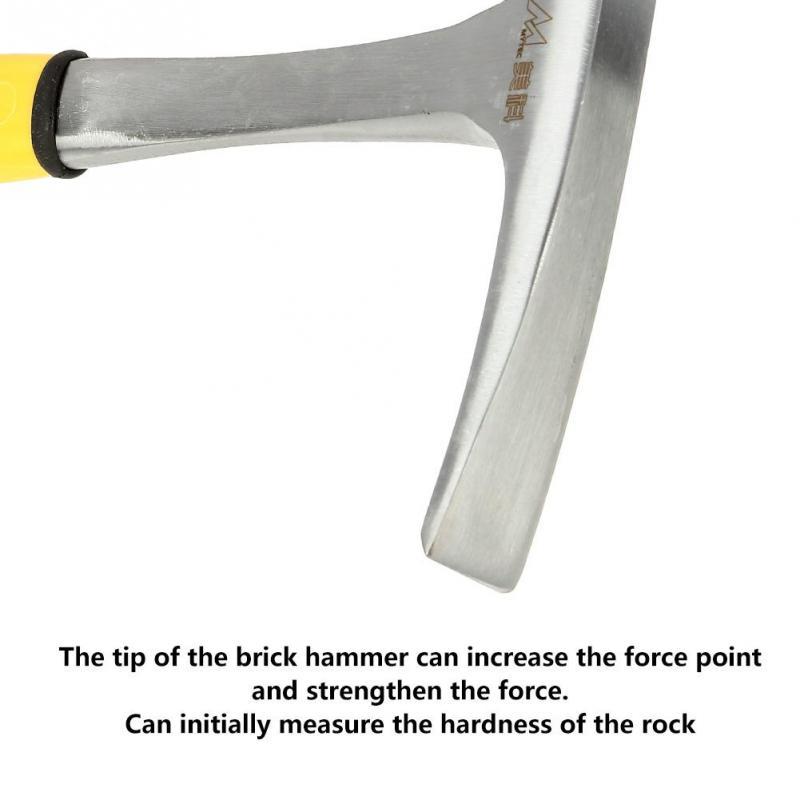 Double Head Geological Survey Brick Duckbill Hammer With Rubber Handle - View #8