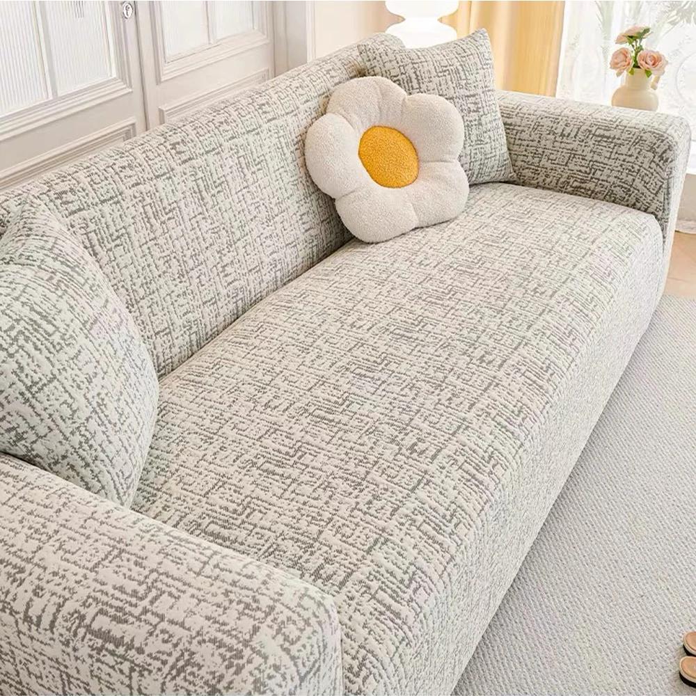 Plus Size Adjustable Elastic Sofa Cover Space Cotton Plaid On the Sofa Seat Cover Thick Sofa Covers for Living Room Couch Covers