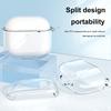 Прозрачный чехол для наушников AirPods 4 (2024) Чехол для зарядки TPU Прозрачный защитный чехол Чехол для беспроводных наушников