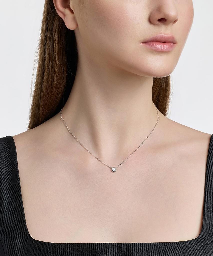 Didier Dubot Miss Doo Lab Diamond Silver Necklace Jdrnt6S65Hc