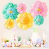 3 шт. Бумажные цветы из гофрированной бумаги, помпоны, украшение для свадебной, детской, девичьей вечеринки, карнавала, дня рождения, детской комнаты, настенный фон