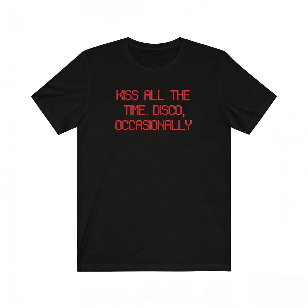 Y2k Vintage Tops Kiss All The Time Disco Occasionally Harry Styles 2026 Album Cotton T Shirt Summer ONeck Print T Shirt Unisex
