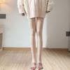 Женские зимние колготки с эластичной плюшевой подкладкой, однотонные, со средней талией, сохраняющие тепло, короткая юбка, платье, подходящие к низу, леггинсы, женские колготки