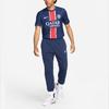 Nike Paris Saint-Germain с круглым вырезом и логотипом, модная повседневная футбольная рубашка с коротким рукавом, домашний матч 2024/25, мужские топы, синий, белый, FN8774-411