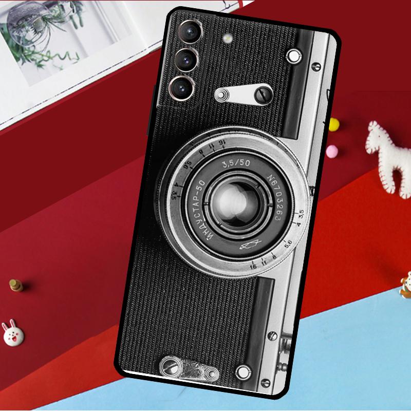 Ретро Камера Винтажный Чехол Для Samsung Galaxy S25 Ultra S24 S22 S23 Plus S20 S21 FE S9 S10 S24 FE Чехол для Телефона