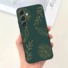 Эстетичный чехол для телефона шалфейно-зеленого цвета для Samsung Galaxy A13,A21s,A22,A31,A32,A52,A53,A71,A80, Мягкий черный корпус