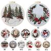 Winter Cotton Stamped Embroidery Cross Stitch DIY Starter Needlepoint Kit25x25cm