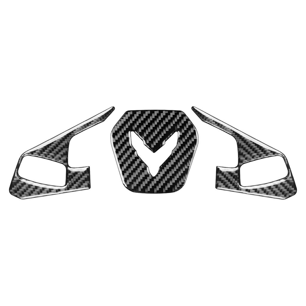 Carbon Fiber Steering Wheel Trim for Chevrolet Corvette C8 -2024