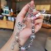 Butterfly Crystal Bead Phone Strap Pearl Mobile Phone Lanyard Cell Phone Chain New Year Gift