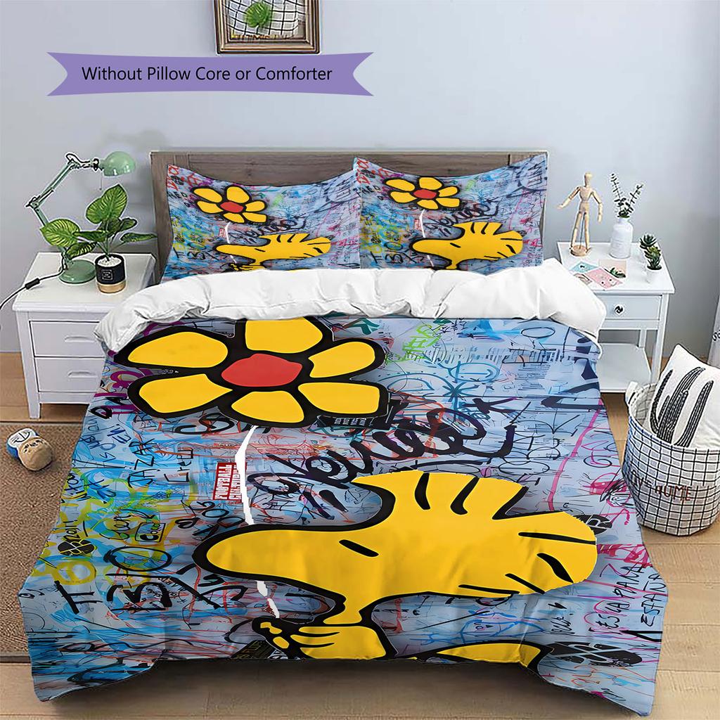 Snoopy Sitting and Counting Money – A Comfortable and Warm Bedding Set, The Perfect Choice To Decorate Your Bedroom.