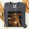 Funny Golden Retriever Drinking Beer Tee, Dog Meme Graphic Tee, Golden Retriever Dad Gift, Beer Lover Shirt, 90s Vintage Style