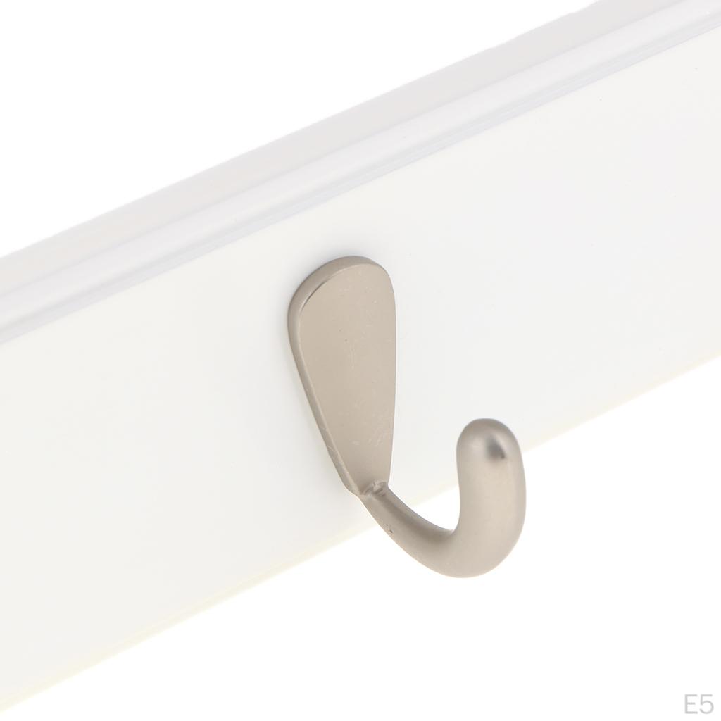 Настенная вешалка-рейл из бамбука с 4 крючками Держатель для ключей