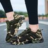 Camouflage Fashion Sneakers Women Fly Knit Breathable Casual Shoes Men Army Green Trainers Lover Shoes