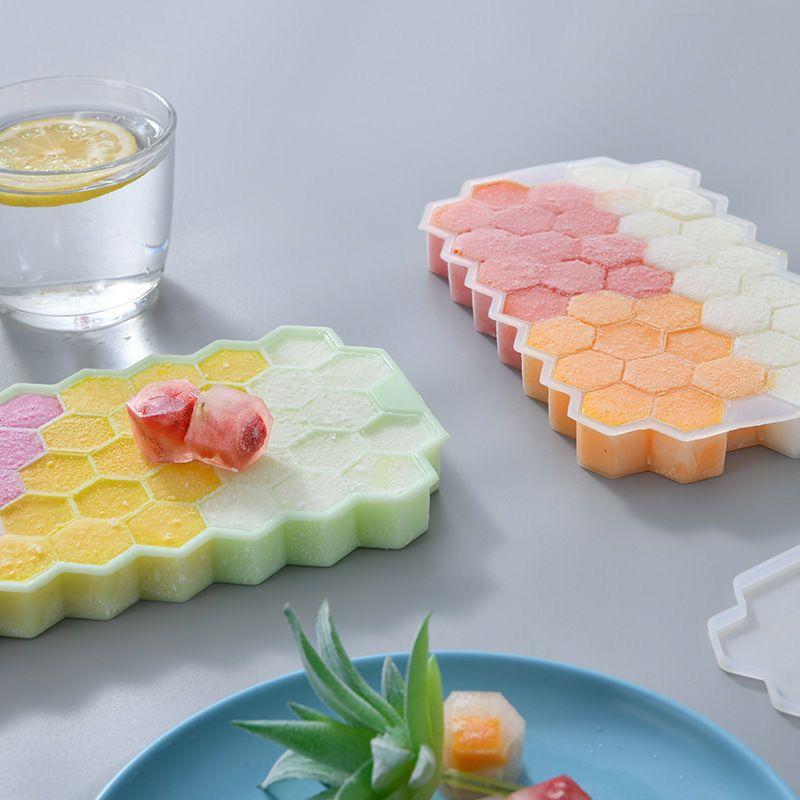 Food Level Silicone Ice Cube Maker 160 Square Tray Ice Cream Mold Summer Drink Wine Milk Tea Ice Cube Mold Kitchen Supplies