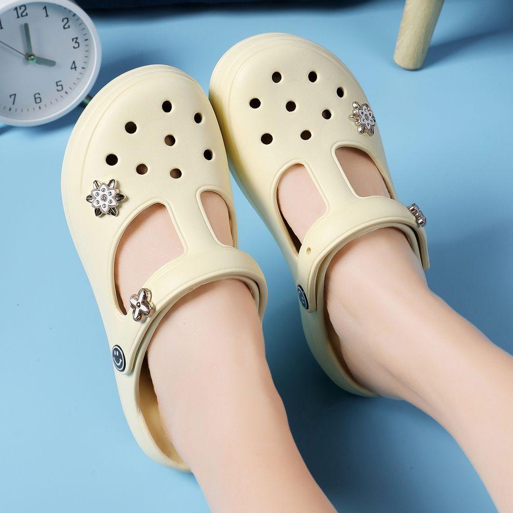 Модные шлепанцы с каблуком, детская обувь, лето 2024, домашние женские тапочки и сандалии, мягкие, удобные, элегантные, Eva, дизайнер Y