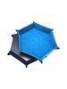 1pc Hexagonal Dice Tray and Miscellaneous Storage Box Board Game Dice Tray Accessories Leather Dice Tower Rolling Tray Set Tray