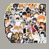 52 Наклейки-граффити из аниме Haikyuu для украшения чемодана, скейтборда, автомобиля и компьютера