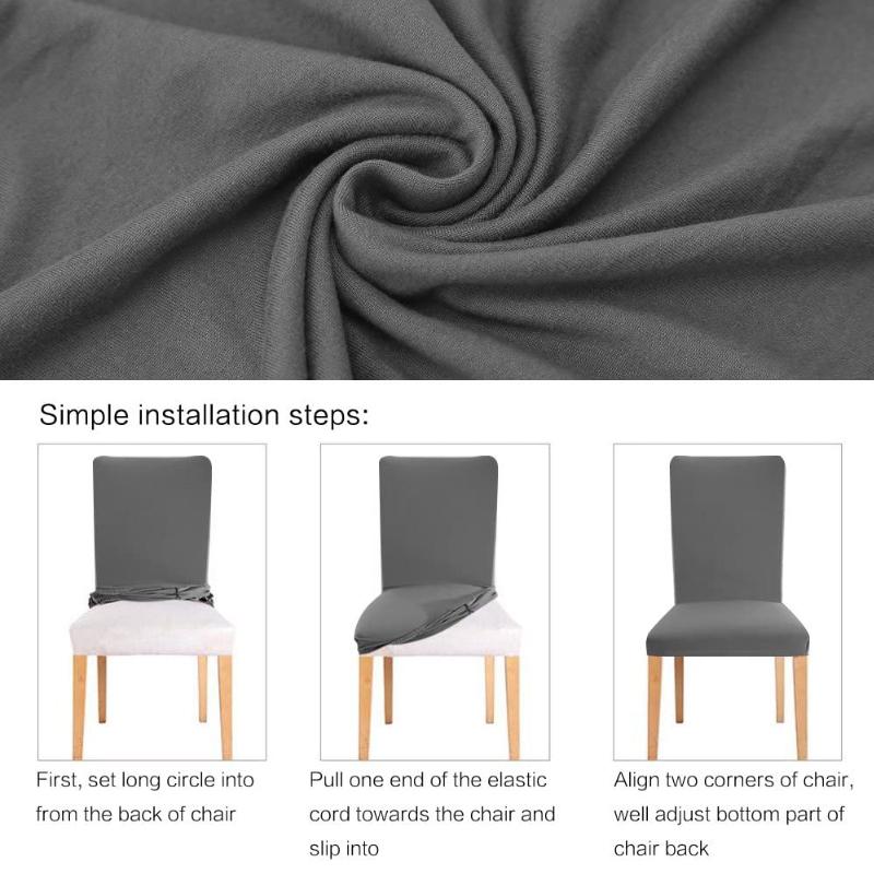 Сплошной цвет чехол на стул спандекс стрейч чехлы на стулья чехлы на стулья для кухни столовая кухня свадебный банкет