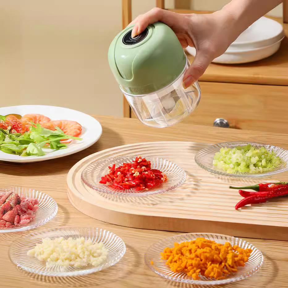 Mini Electric Garlic Chopper USB Meat Grinder Garlic Masher Machine Sturdy Durable Crushed Ginger Vegetable Crusher Kitchenware