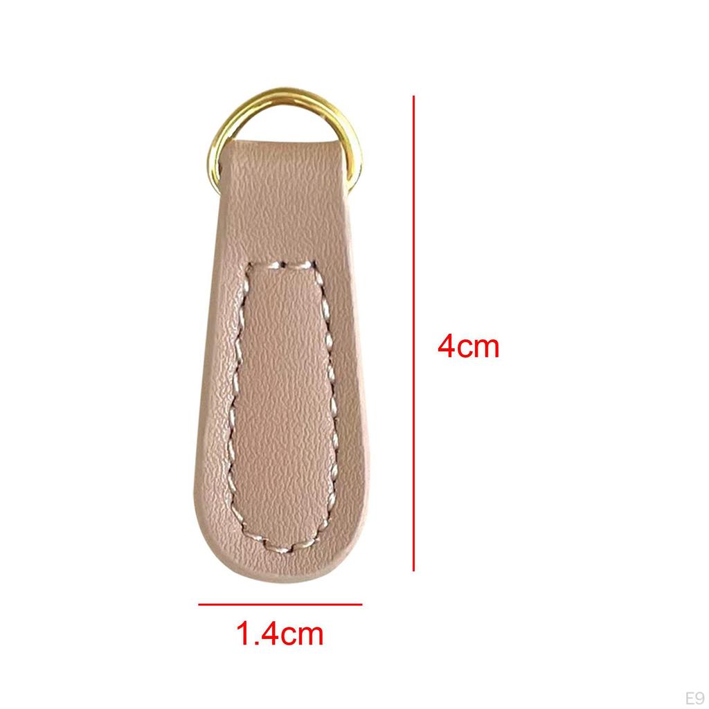 2 Pieces Zipper Pulls PU Leather Pull Strap Pullers for Bag Backpacks