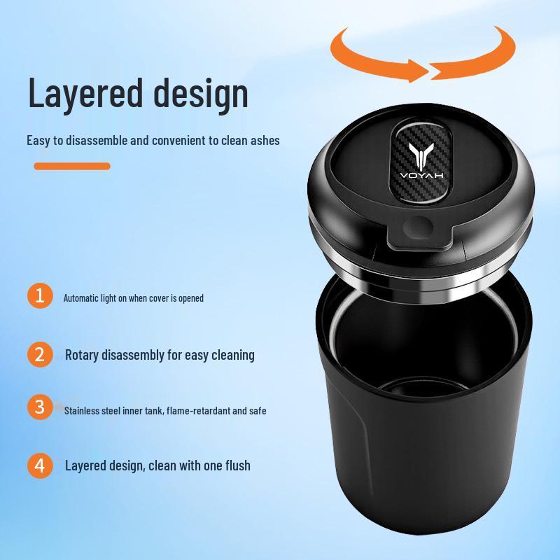 Универсальная автомобильная пепельница с крышкой для моделей Lantu Dreamer, FREE и ZhuiGuang ZhiYin – Многофункциональный аксессуар для интерьера автомобиля