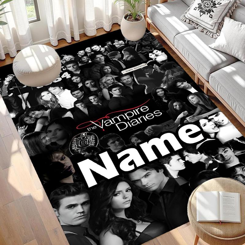 Custom Name Personalized horror theme Print Carpet, Versatile Home Decor Rug, for Playroom, Apartment, Balcony, Entryway, Hallway Gift