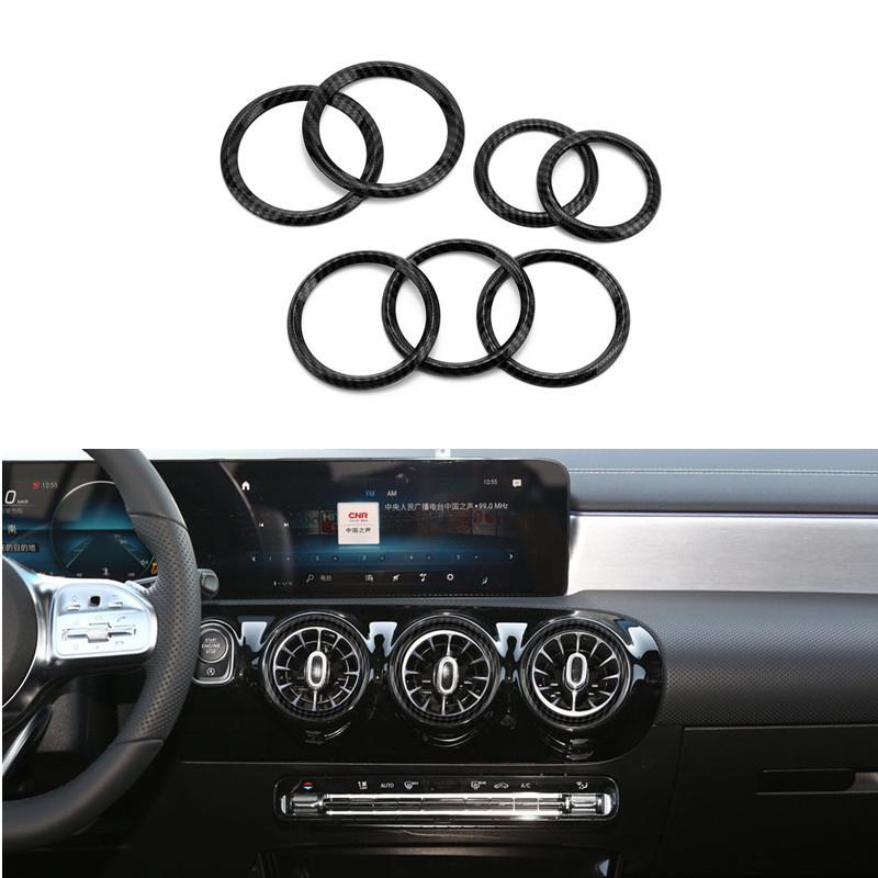 Наклейка-кольцо на дефлектор кондиционера для Mercedes Benz W177 W247 C118 Glb180 Gla200 Amg, декоративная накладка на выход кондиционера