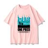 ONE PIECE Совместная футболка Мужская и Женская Летняя Периферийная Одежда Эйс Санджи Луффи Зоро Футболка с коротким рукавом Детская одежда