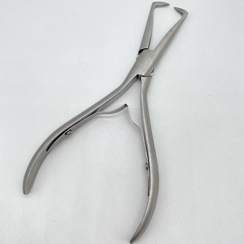 1 предмет, 5,5-дюймовые серебряные зажимы из нержавеющей стали, плоскогубцы для наращивания волос с двумя крючками, инструменты для удаления кератиновых наращенных волос