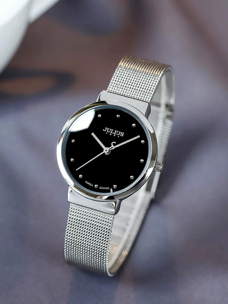 Julishi 2026 New Watch Couple Model Pair Student Korean Style Simple Elegant Fashion Waterproof Women's Watch