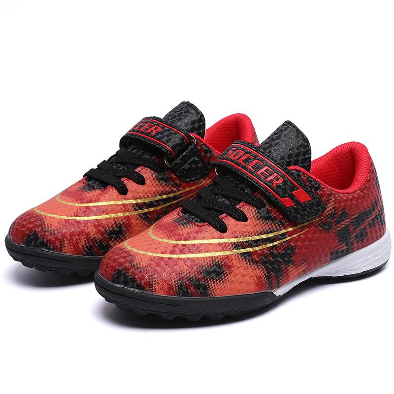 Broken Nail Football Shoes for Men and Women, Low-top Anti-collision Broken Nail Velcro Lace-free Grass Training Shoes