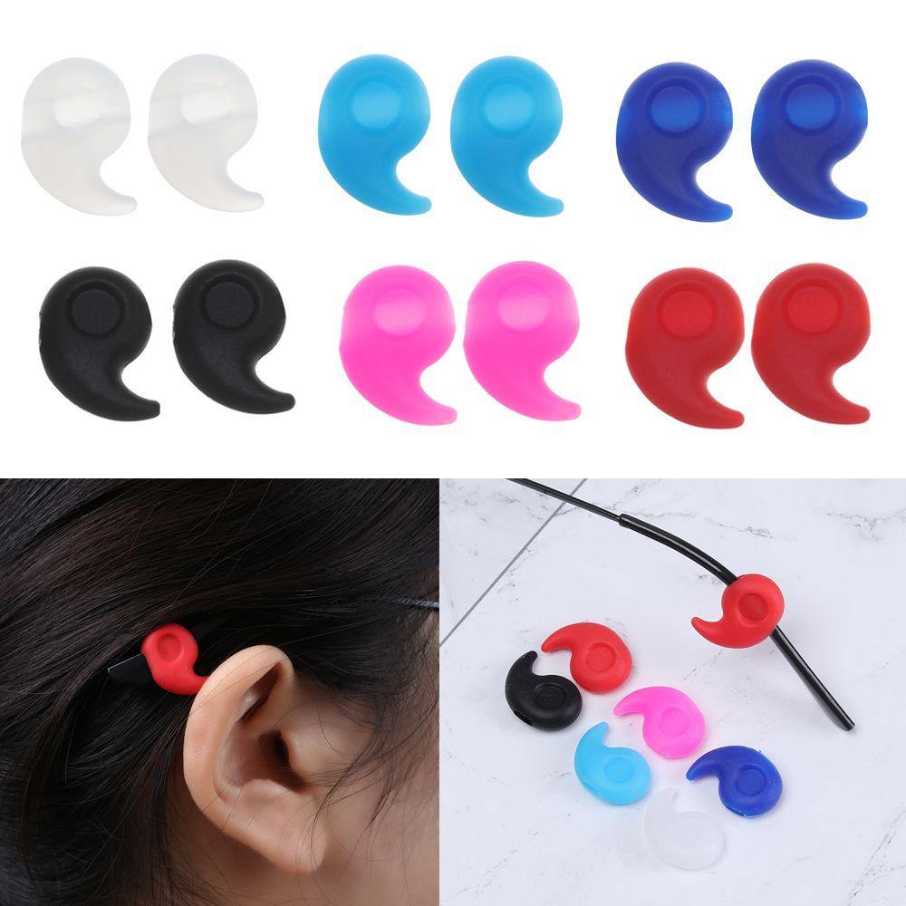 Outdoor Anti Slip Soft Silicone Sports Temple Tips Glasses Ear Hooks Temple Holder Fixed Leg Grip