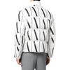 Armani Exchange FW22 Принт с логотипом-буквой Молния Воротник-стойка Приталенный Обычный Длинный рукав Пуховик Мужская верхняя одежда Белый 8NZBP8-ZNULZ-21BE